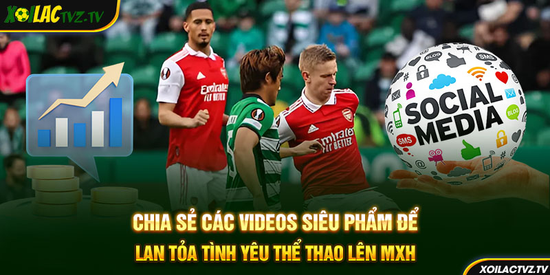 Chia sẻ các videos siêu phẩm để lan tỏa tình yêu thể thao lên MXH